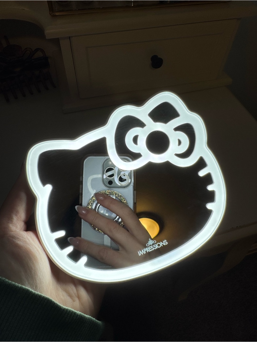 Hello Kitty LED Vanity Mirror by Impressions | Official Sanrio | Like New